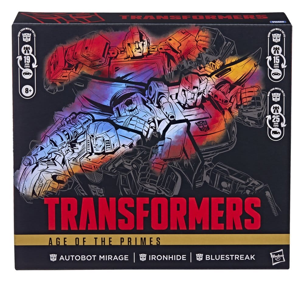 Transformers Age of the Primes Actionfiguren 3er-Pack Autobot Mirage & Bluestreak & Ironhide