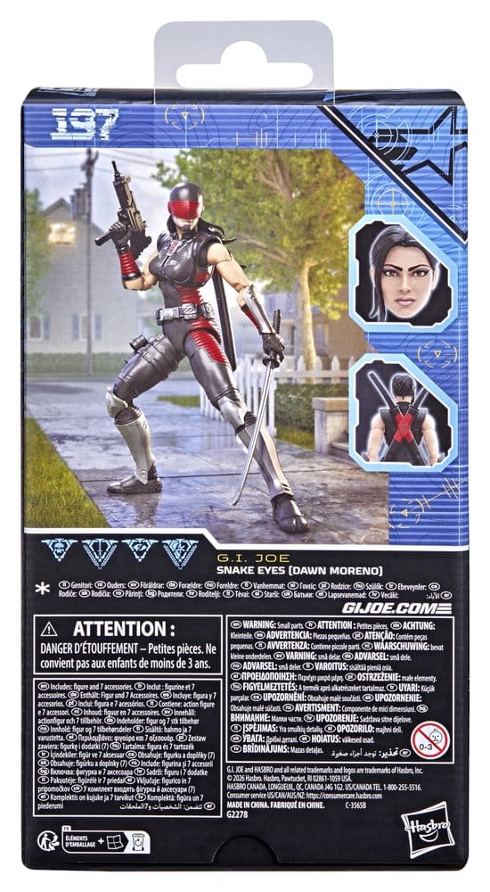 G.I. Joe Classified Series Actionfigur Snake Eyes (Dawn Moreno) 15 cm
