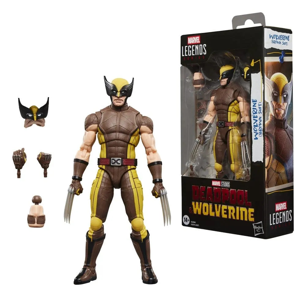 Deadpool & Wolverine Marvel Legends Actionfigur Wolverine (Brown Suit) 15 cm