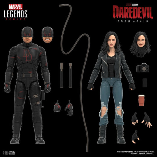 Daredevil: Born Again Marvel Legends Actionfiguren 2er-Pack Daredevil & Jessica Jones 15 cm