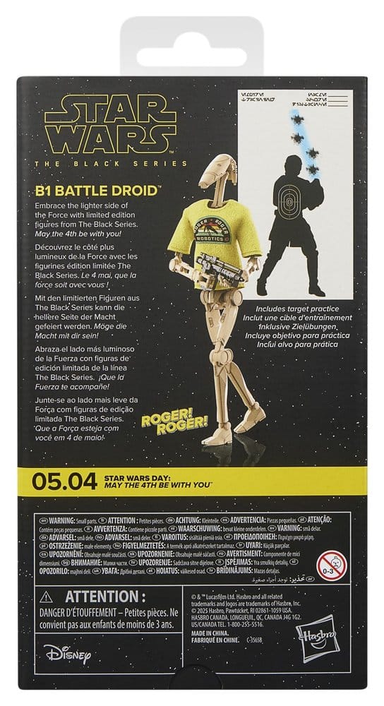Star Wars Black Series Actionfigur B1 Battle Droid May the 4th Be With You 15 cm