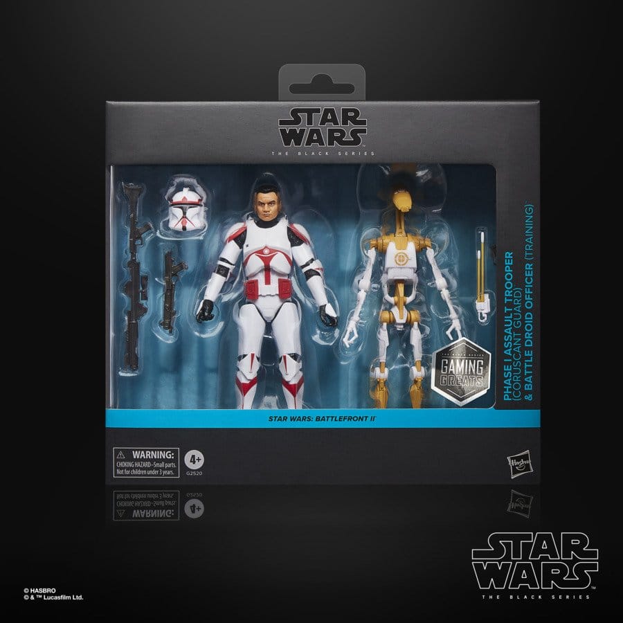 Star Wars: Battlefront II Black Series Actionfiguren 2er-Pack Phase I Assault Trooper & Battle Droid Officer 15 cm