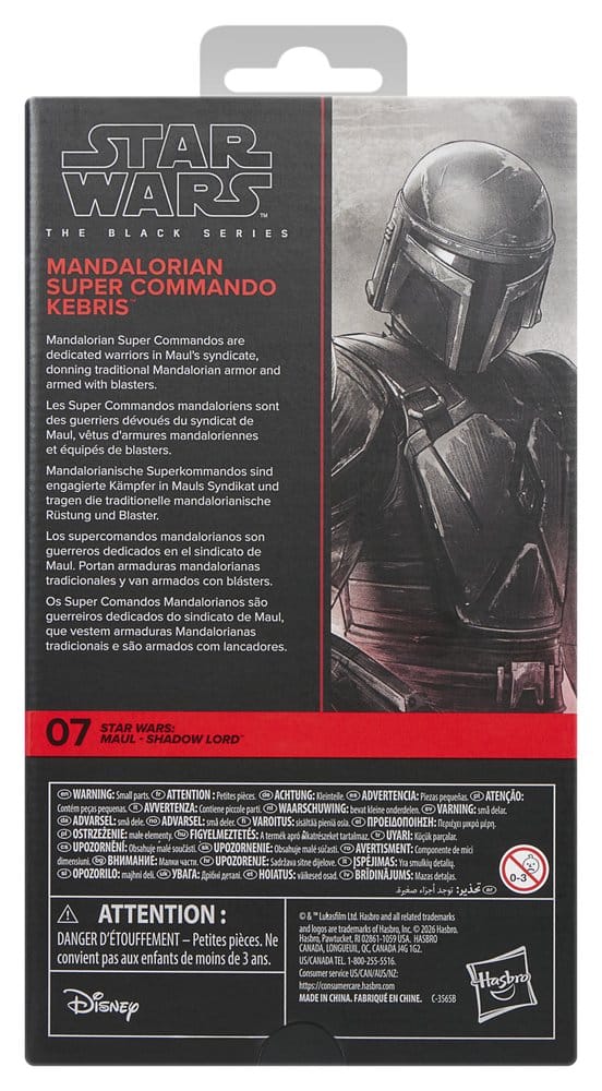 Star Wars: Maul – Shadow Lord Black Series Actionfigur Mandalorian Super Commando Kebris 15 cm