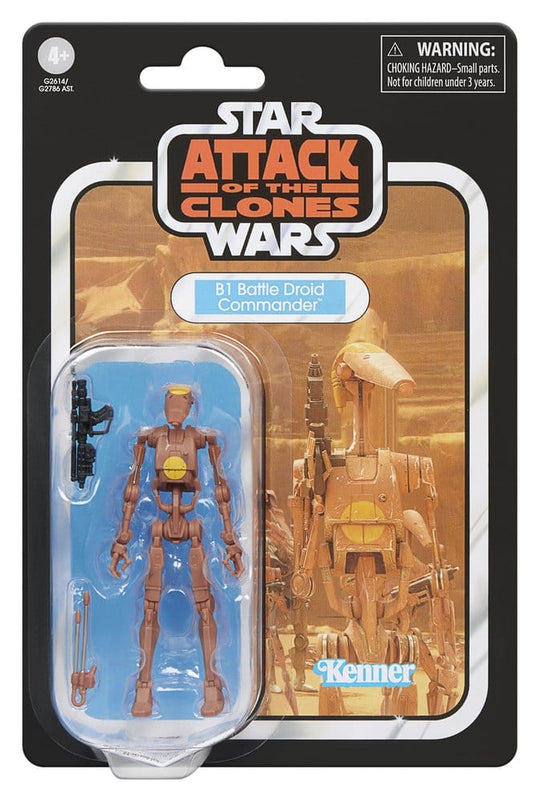 Star Wars Episode II Vintage Collection Actionfigur B1 Battle Droid Commander 10 cm