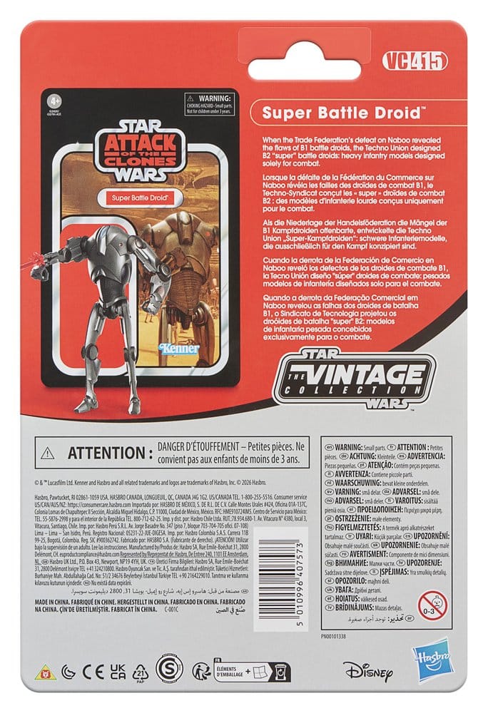 Star Wars Episode II Vintage Collection Actionfigur Super Battle Droid 10 cm