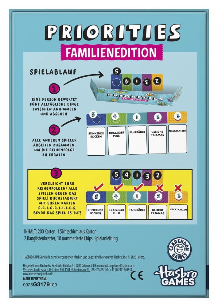 Priorities Kartenspiel Familien-Edition *Deutsche Version*
