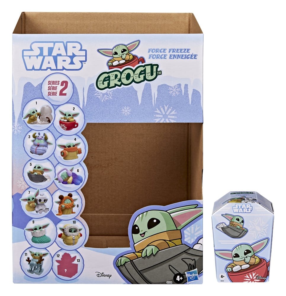 Star Wars Minifiguren 4 cm Grogu Force Freeze Series 2 Blind Box Display (24)