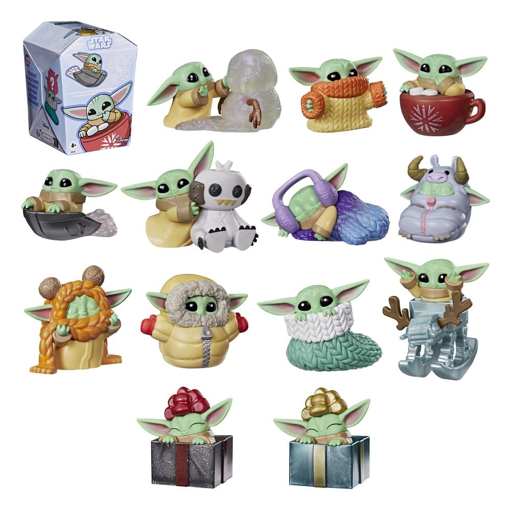 Star Wars Minifiguren 4 cm Grogu Force Freeze Series 2 Blind Box Display (24)
