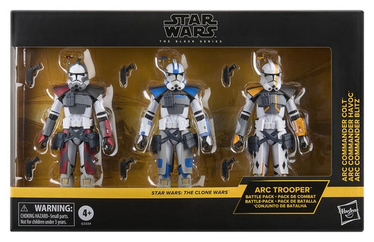 Star Wars: The Clone Wars Black Series Actionfiguren 3er-Pack ARC Trooper Havoc, Colt & Blitz 15 cm