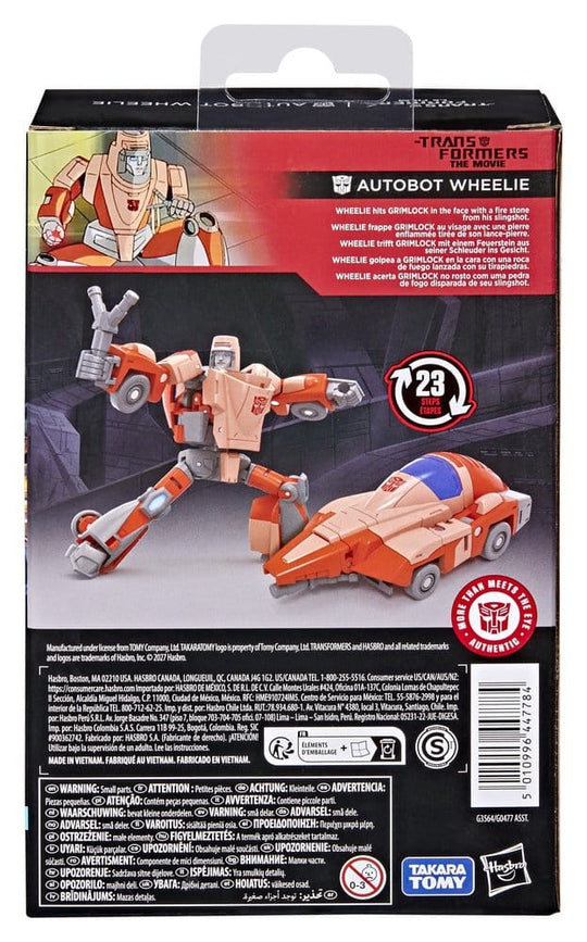 Transformers – Der Kampf um Cybertron Transformers Studio Series Deluxe Class Actionfigur Autobot Wheelie 11 cm