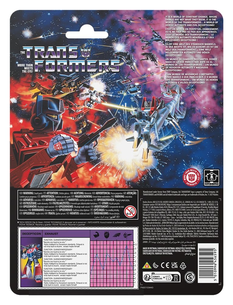 Transformers Retro G1 Actionfigur Decepticon Exhaust 13 cm