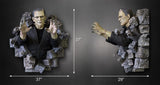 Frankenstein Wand-Skulptur 1/1 Boris Karloff als Frankensteins Monster 94 x 94 cm