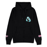 Hatsune Miku Kapuzenjacke mit Reißverschluß Black