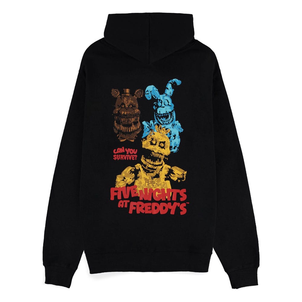 Five Nights at Freddy's Kapuzenpullover mit Reißverschluß Can You Survive Größe XL