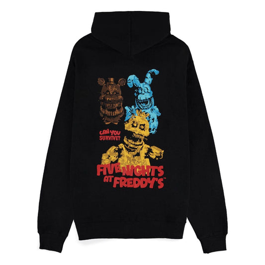 Five Nights at Freddy's Kapuzenpullover mit Reißverschluß Can You Survive Größe XL