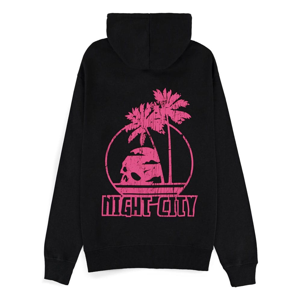 Cyberpunk 2077 Kapuzenpullover mit Reißverschluß Night City Größe XL
