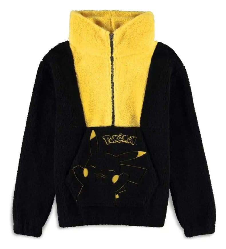 Pokémon Kapuzenpullover Pikachu Sherpa Premium Größe XXL