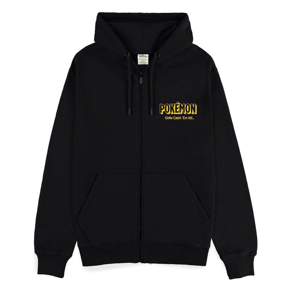Pokémon Kapuzenpullover mit Reißverschluß Pikachu Größe S