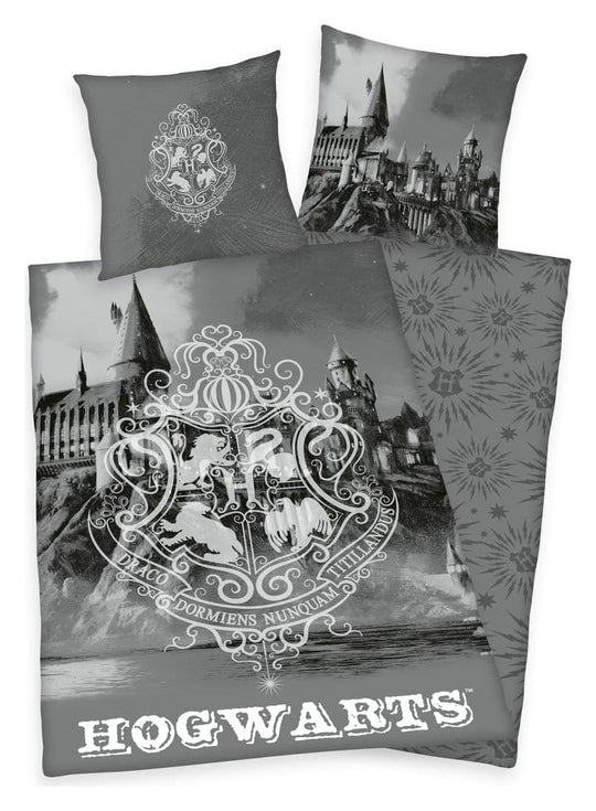 Harry Potter Bettwäsche Hogwarts Gray 135 x 200 cm