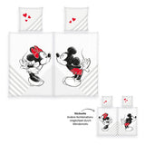 Disney Bettwäsche 2er-Pack Mickey & Minnie Mouse 135 x 200 cm