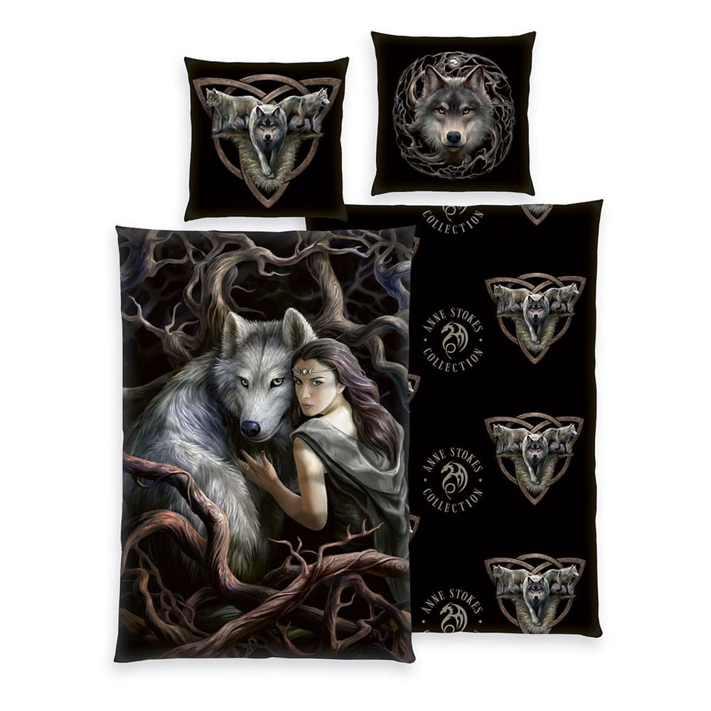 Anne Stokes Bettwäsche Wolfs 135 x 200 cm