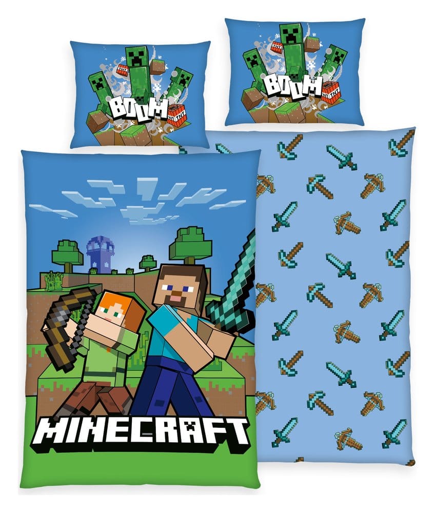 Minecraft Bettwäsche Boom 135 x 200 cm