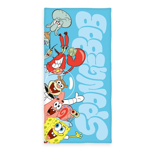 Spongebob Schwammkopf Velours-Handtuch 75 x 150 cm