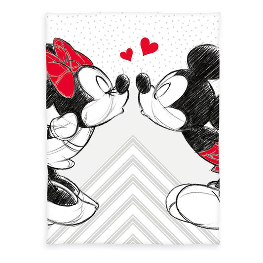 Disney Flanell-Fleecedecke Mickey & Minnie Mouse 150 x 200 cm