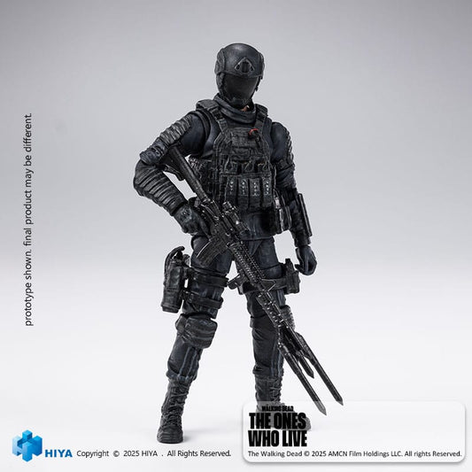The Walking Dead: The Ones Who Lived Exquisite Mini Actionfigur 1/18 CRM Soldier 10 cm