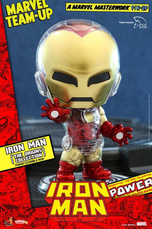 Marvel Comics Cosbaby (S) Minifigur Iron Man (The Origins Collection) 10 cm