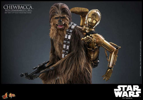 Star Wars Episode V Movie Masterpiece 1/6 Chewbacca with Disassembled C-3PO  HOT TOYS