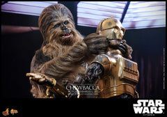 Star Wars Episode V Movie Masterpiece 1/6 Chewbacca with Disassembled C-3PO  HOT TOYS