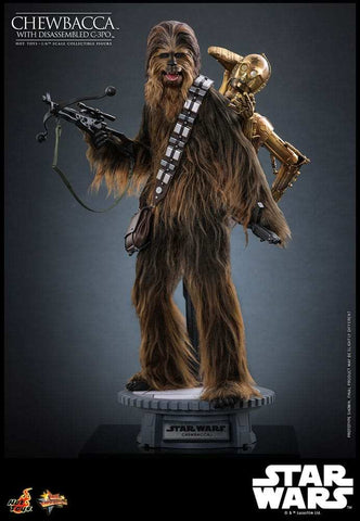 Star Wars Episode V Movie Masterpiece 1/6 Chewbacca with Disassembled C-3PO  HOT TOYS