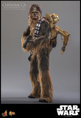 Star Wars Episode V Movie Masterpiece 1/6 Chewbacca with Disassembled C-3PO  HOT TOYS