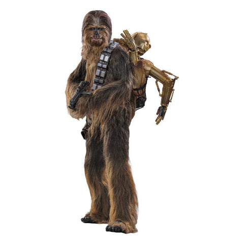 Star Wars Episode V Movie Masterpiece 1/6 Chewbacca with Disassembled C-3PO  HOT TOYS