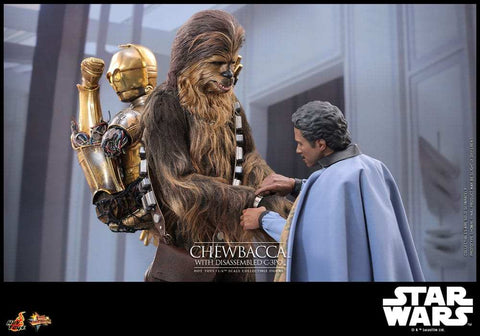 Star Wars Episode V Movie Masterpiece 1/6 Chewbacca with Disassembled C-3PO  HOT TOYS