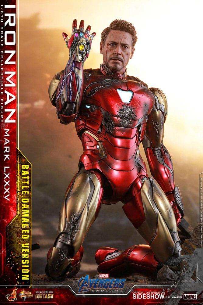 Avengers Endgame Movie Masterpiece Diecast 1/6 Iron Man Mark LXXXV (Battle Damaged Version) Special Edition 32 cm HOT TOYS - Smalltinytoystore