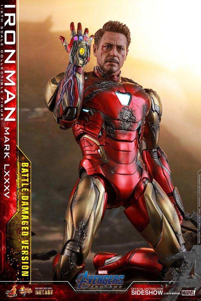 Avengers Endgame Movie Masterpiece Diecast 1/6 Iron Man Mark LXXXV (Battle Damaged Version) Special Edition 32 cm HOT TOYS - Smalltinytoystore