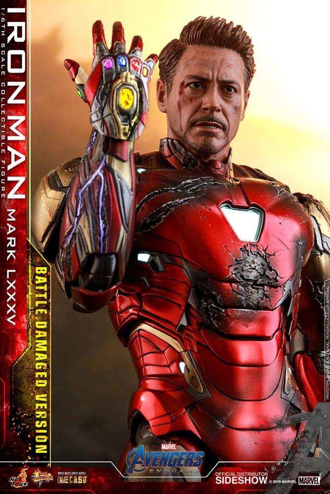 Avengers Endgame Movie Masterpiece Diecast 1/6 Iron Man Mark LXXXV (Battle Damaged Version) Special Edition 32 cm HOT TOYS - Smalltinytoystore