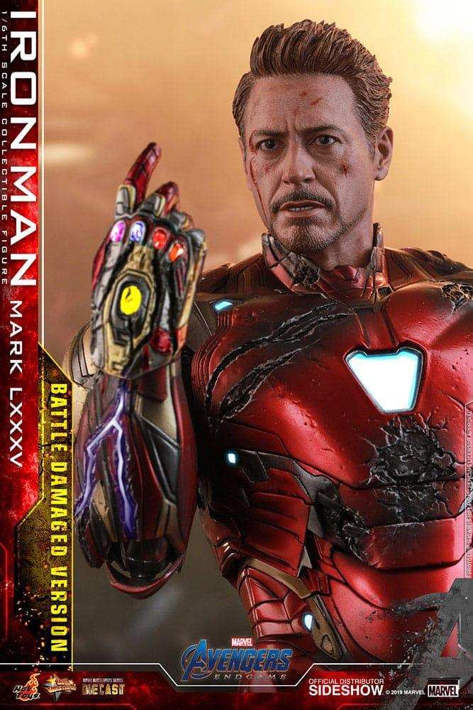 Avengers Endgame Movie Masterpiece Diecast 1/6 Iron Man Mark LXXXV (Battle Damaged Version) Special Edition 32 cm HOT TOYS - Smalltinytoystore