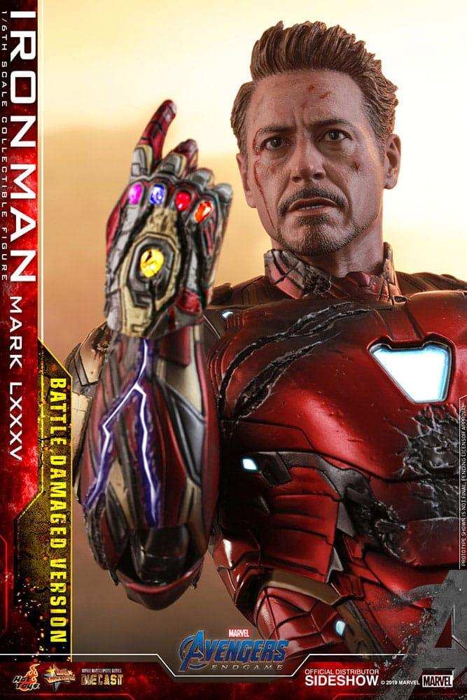 Avengers Endgame Movie Masterpiece Diecast 1/6 Iron Man Mark LXXXV (Battle Damaged Version) Special Edition 32 cm HOT TOYS - Smalltinytoystore