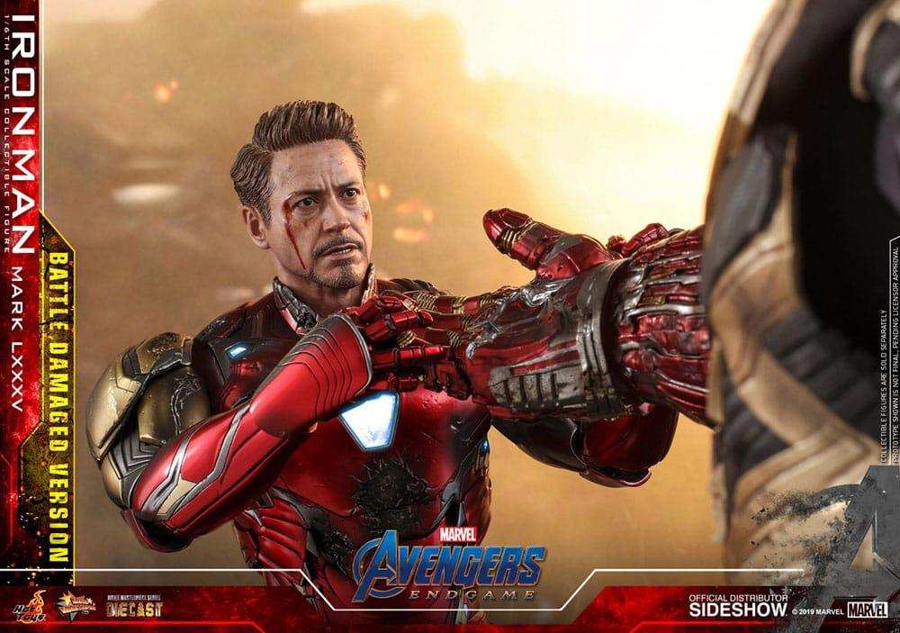 Avengers Endgame Movie Masterpiece Diecast 1/6 Iron Man Mark LXXXV (Battle Damaged Version) Special Edition 32 cm HOT TOYS - Smalltinytoystore