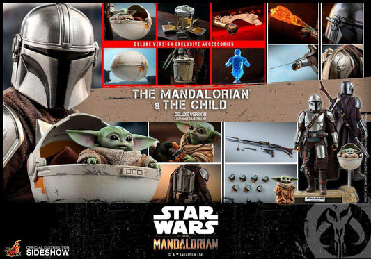 Star Wars The Mandalorian Doppelpack 1/6 The Mandalorian & The Child Deluxe 30 cm - Smalltinytoystore