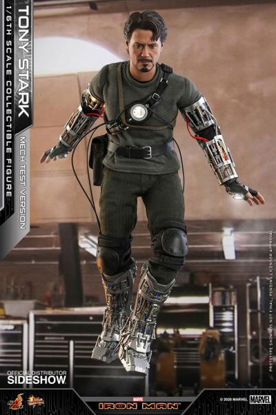 Iron Man Movie Masterpiece 1/6 Tony Stark (Mech Test Deluxe Version) 30 cm HOT TOYS