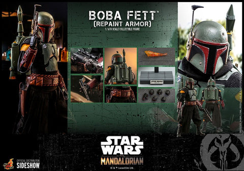 Star Wars The Mandalorian Actionfigur 1/6 Boba Fett (Repaint Armor) 30 cm HOT TOYS