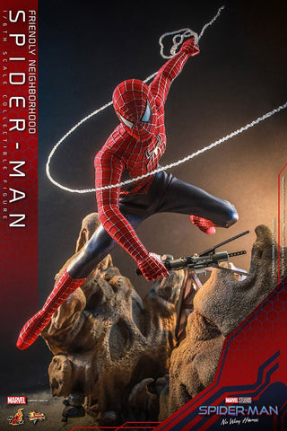 Spider-Man No Way Home Movie Masterpiece 1/6 Friendly  Neighborhood Spider-Man 30 cm HOT TOYS