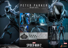 Spider-Man 2 Video Game Masterpiece Actionfigur 1/6 Peter Parker (Black Suit) 30 cm HOT TOYS