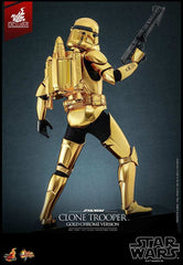 Star Wars 1/6 Clone Trooper (Gold Chrome Version) Exclusive HOT TOYS