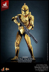 Star Wars 1/6 Clone Trooper (Gold Chrome Version) Exclusive HOT TOYS