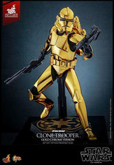 Star Wars 1/6 Clone Trooper (Gold Chrome Version) Exclusive HOT TOYS